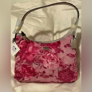 Coach Floral Satin Bag NWT